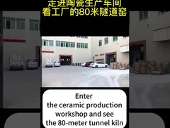 80 m di forno di galleria ceramica