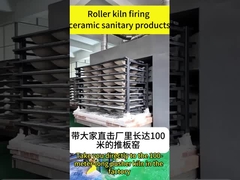 Cottura in forni a spinta per sanitari