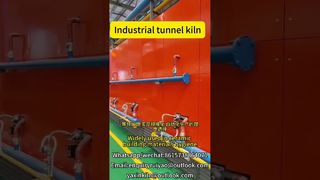 Forno a tunnel ad alta temperatura #kilnmanufacturer #tunnelkiln #brickfactory#madeinchina #kilnfired