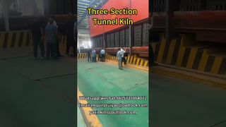 Forno a tunnel a tre sezioni #kilnmanufacturer #brickfactory #tunnelkiln#brickkiln #claybricks