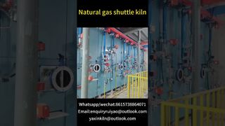 Forno intermittente a gas naturale #kilnmanufacturer #tunnelkiln #brickfactory#ceramics #gaskiln